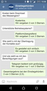 Telegram Einstiegshürden