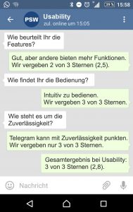 Telegram Usability