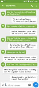 Signal Sicherheit