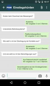 WhatsApp Eintstiegshürden