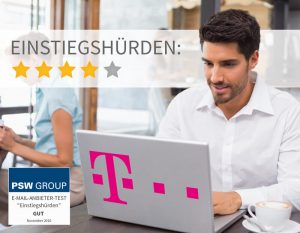 Einstiegshürden bei Freemail T-Online 4 von 5 Punkten