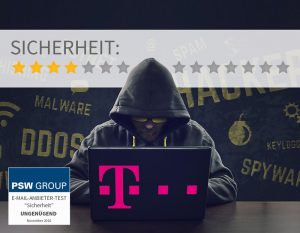 Sicherheit bei Telekom Freemail 4 von 14 Punkten