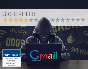 Sicherheit bei Gmail 5 von 14 Punkten