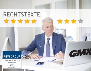 Rechtstexte bei GMX 8 von 9 Punkten