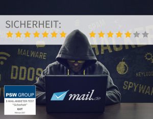 Sicherheit bei mail.de 12 von 14 Punkten