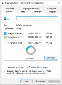 Windows 10 Laufwerk C bereinigen