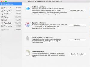 MacOS Sierra - Speicherverwaltung