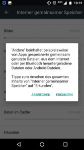 Android andere Daten