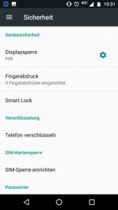 Android Gerätesperre