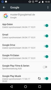 Android Synchronisierungen deaktivieren