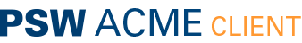 PSW ACME Client PSW ACME Client