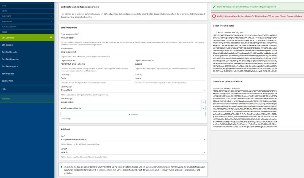 Wie erstellt man einen CSR mit dem CSR-Generator der Konsole_02