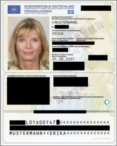 Deutschland - Personalausweis schwärzen