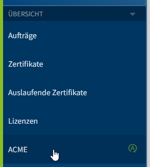 ACME Menü