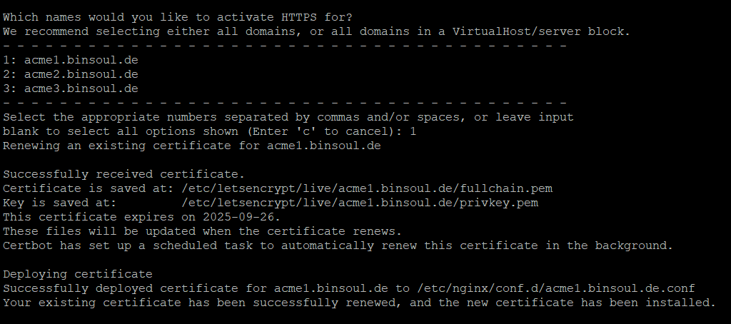 acme-zertifikatsaustausch